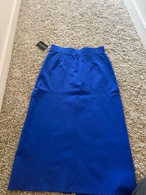 Blue Women's Midi Skirt - Unbranded